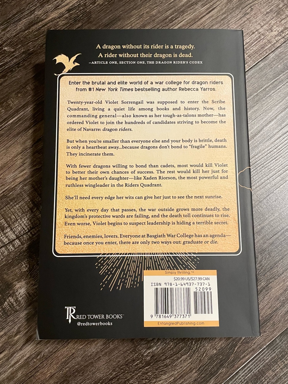 Fourth Wing Paperback - Picture 5 of 6